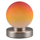 Lampada da tavolo in nichel metallo, Serdal, con interruttore