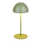Lampada da tavolo ricaricabile verde in plastica, Mikhail, 2W, 3000K LED, IP44, controllo touch