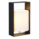 Lampada da tavolo moderna nera, Radhika, con interruttore