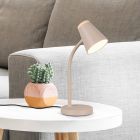 Lampada da tavolo moderna marrone, Rahul, 4,5W, 3000K LED, con interruttore