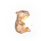 Lampada da tavolo moderna dorata, Reduan, con interruttore