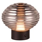 Lampada da tavolo ricaricabile retrò nera, Walid, 2W, 3000K LED, controllo touch