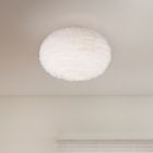 Lampada da soffitto beige in tessuto, Vijay