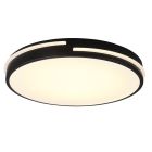 Plafoniera moderna nera, Fadi, 24W, bianco regolabile tra caldo e freddo LED, con telecomando