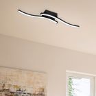 Plafoniera moderna nera, Go, 5W, 3000K LED
