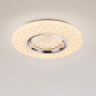 Plafoniera moderna bianca, Neema, 22W, bianco regolabile tra caldo e freddo LED, con telecomando