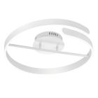 Plafoniera design bianca, Resy, 37W, 4000K LED, dimmer in 3 fasi