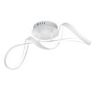 Lampada da soffitto design bianca, Renso, 28W, 4000K LED, dimmer in 3 fasi