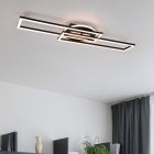 Plafoniera moderna nera, Jadon, 30W, bianco regolabile tra caldo e freddo LED