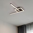 Lampada da soffitto design nera, Mahad, 17W, 3000K LED