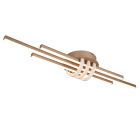 Plafoniera moderna marrone, Saloua, 20W, 3000K LED, dimmer in 3 fasi