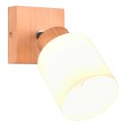 Faretto da parete in legno marrone, Myron
