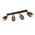 Faretto da soffitto moderno nero, Delana