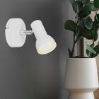 Faretto da parete moderno bianco, Sabrin