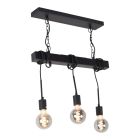 Lampada da soffitto nera industriale, Kezban