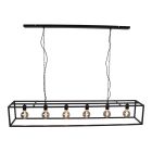 Lampade a sospensione per tavolo da pranzo nera industriale, Redox