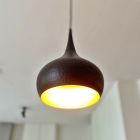Lampada a sospensione nera industriale, Fayk