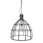 Lampade a sospensione per tavolo da pranzo nera industriale, Dendor