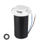 Faretto da esterno a pavimento bianco moderno, Marcus, 1W, 3000K LED, IP67