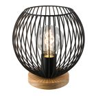 Lampada da tavolo nera industriale, Wiro, con interruttore