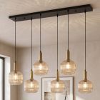 Lampada a sospensione ambrata design, Charlois