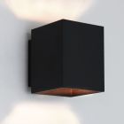 Lampada da parete up down nera moderna, Dalila