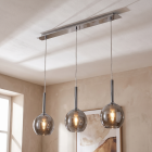Lampada a sospensione cromata design, Gwendolynn