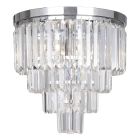 Lampada da soffitto cromata design, Kajol