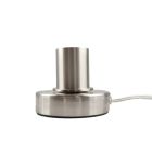 Lampada da tavolo senza paralume cromata moderna, Rika, con interruttore