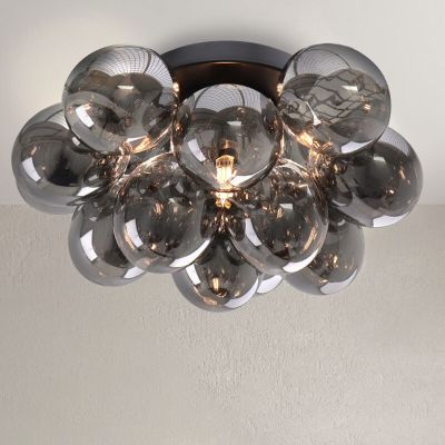 Lampada da soffitto metallo grigia, Cyril