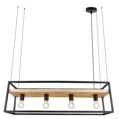 Lampada a sospensione nera industriale, Frama