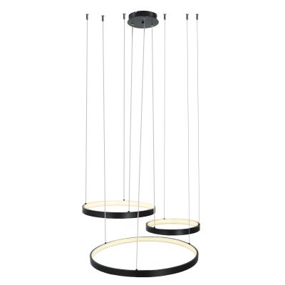 Lampada a sospensione nera design, Giorgio, 60W, 2700K LED