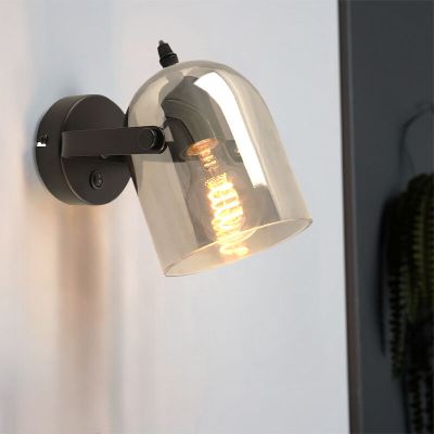 Faretto da parete grigio design, Clyde