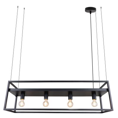 Lampada a sospensione nera industriale, Frama