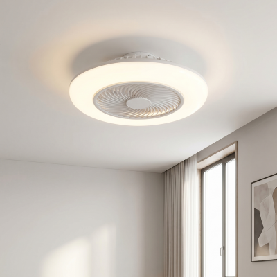 Ventilatore da soffitto grigio moderno, Hale, 40W, 3000K LED, con telecomando
