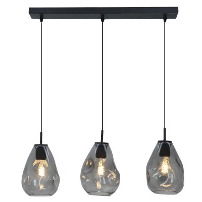 Lampada a sospensione grigia design, Evito