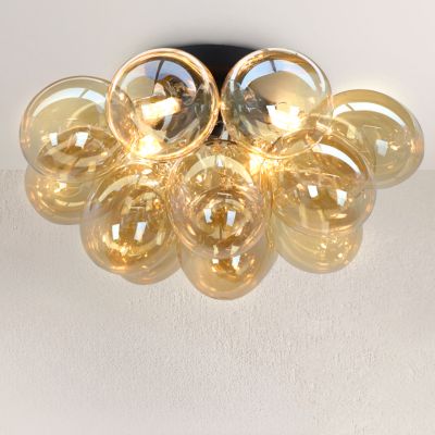 Lampada da soffitto ambrata design, Cyril