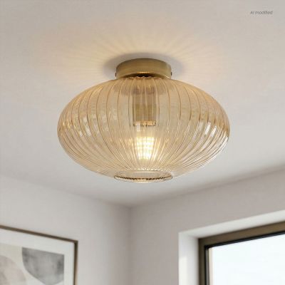 Plafoniera ambrata design, Charlois