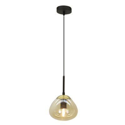 Lampada a sospensione ambrata design, Sedef
