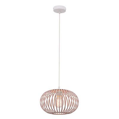 Lampada a sospensione tortora industriale, Lieve