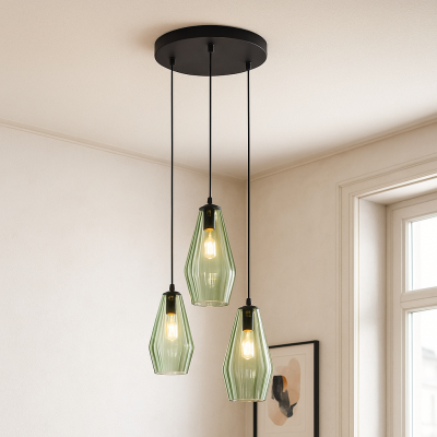 Lampada a sospensione verde moderna, Aimee