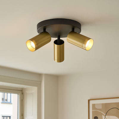 Faretto da soffitto in ottone moderno, Nadi