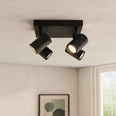 Faretto da soffitto nero moderno, Elena