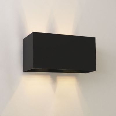 Lampada da parete up down nera moderna, Dion, IP65