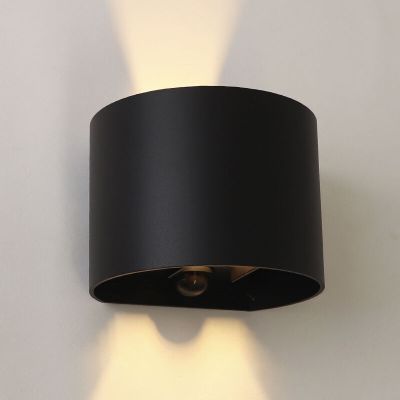 Lampada da parete up down con sensore di movimento, Dion, 6W, 2700K LED, IP65