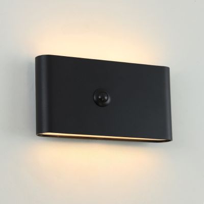 Applique ricaricabile nera moderna, Rodigo, 1W, 3000K LED, IP44