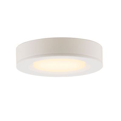 Lampada rotonda per mobile da cucina, bianco, con set di connessione e telecomando
