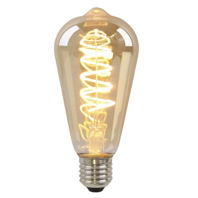 Olucia lampadina Edison LED E27 regolabile Tuelo, ambra, 4W, 2200K
