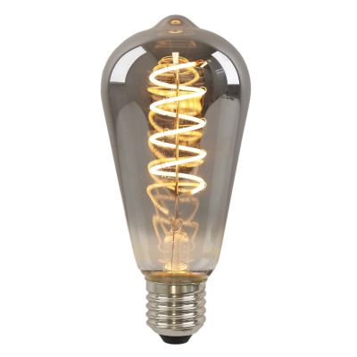 Olucia lampadina Edison LED E27 regolabile Tuelo, grigio, 4W, 2200K