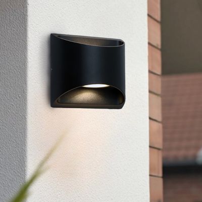 Lampada da esterno nera moderna, Stein, 8W, 3000K LED, IP54